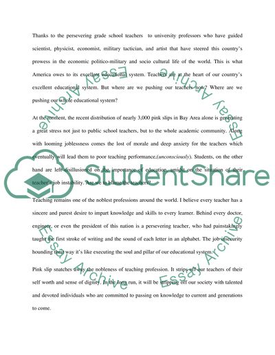 Beyond the Pink Slip