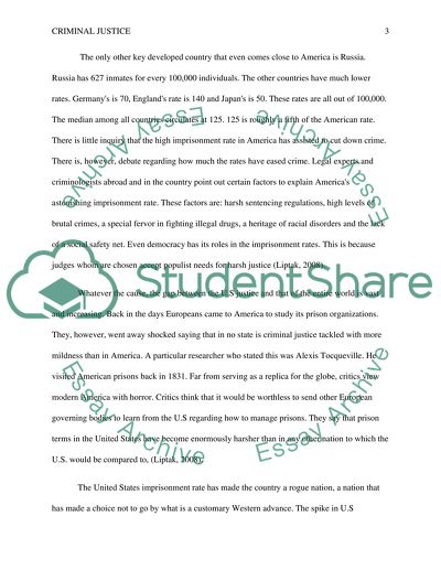 Criminal Justice in the US