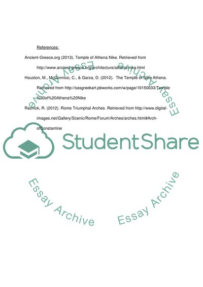 The Temple of Athena and the Arch of Constantine