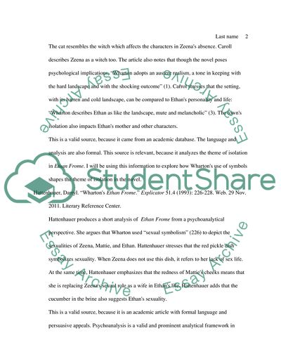 Ethan Frome as a Fairy Tale