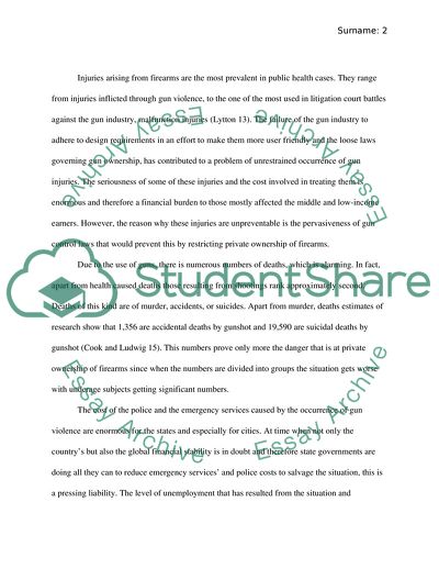 Ownership of Firearms in America