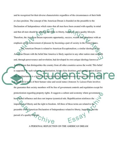 The American Dream and Me