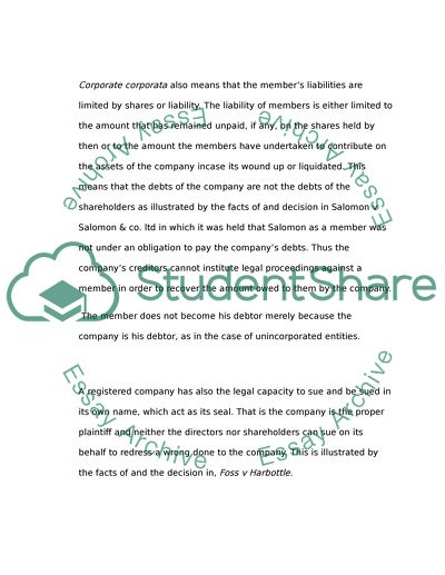 Company Law and Company Registration