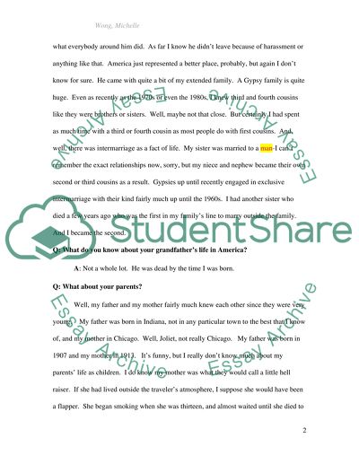 Resistance Is Futile: Gypsy Assimilation in America