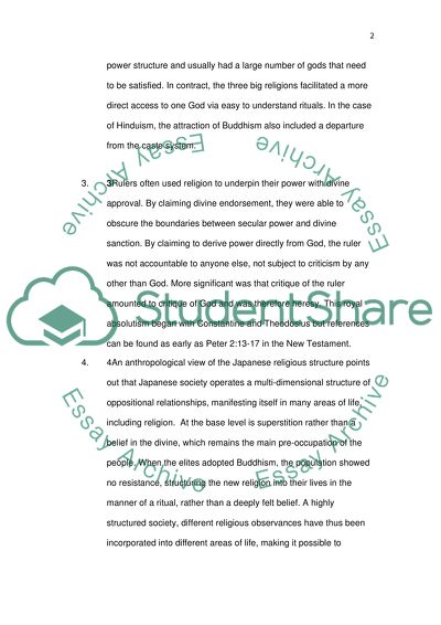 The Growth of World Religions