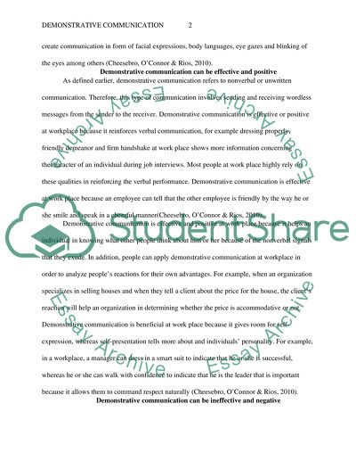 Sample Essay Topics For High School Describing Demonstrative Communication Demonstrative Communication Includes Nonverbal And Unwritten Communication And Involves Such Things As Essay Health Care also Columbia Business School Essay Describing Demonstrative Communication Demonstrative Communication Thesis For A Persuasive Essay