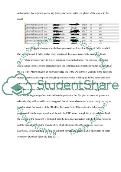 Password Management Protocol vulnerabilities