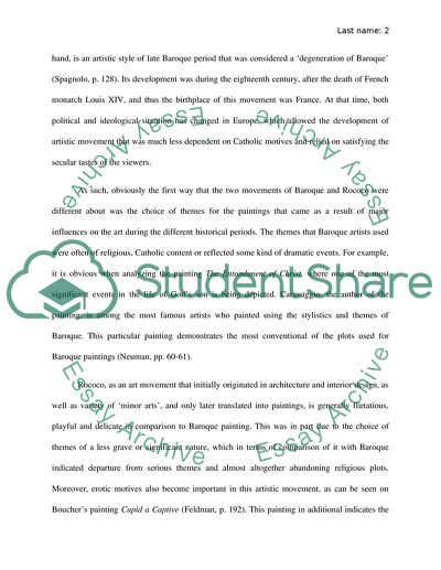 Modern baroque art picture