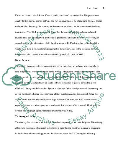 PESTLE Analysis of Trinidad and Tobago