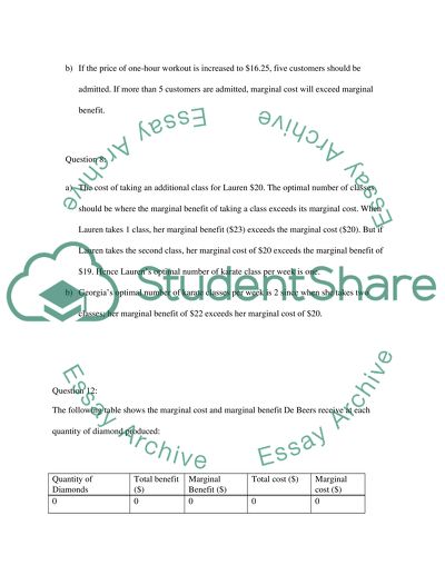 Microeconmoics problems