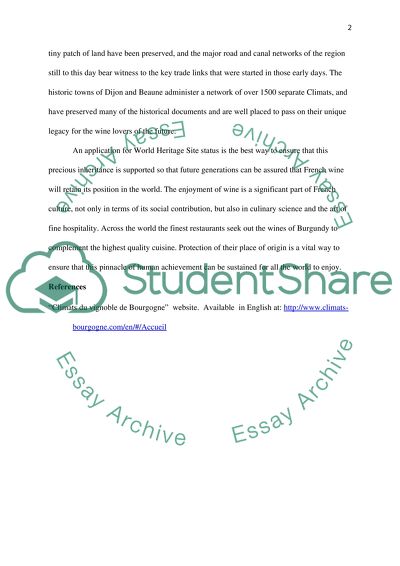 The Climats of Burgundy --A World Heritage Site
