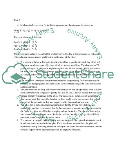 Data Analysis for a Business Making