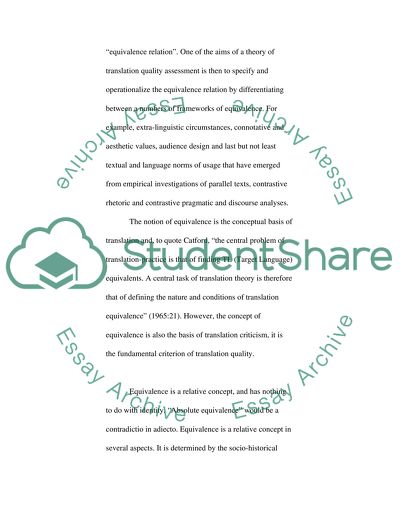 Functional Model of Translation