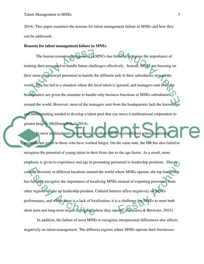 Retaining Talents in Multinational Enterprises