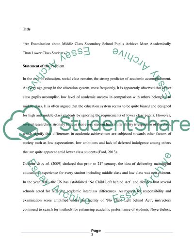 Middle-Class Secondary School Pupils Achieve More Academically Than Lower Class Students