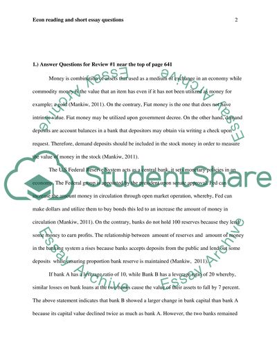 Main Principles of Economics