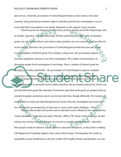 Scioally desirable merits goods