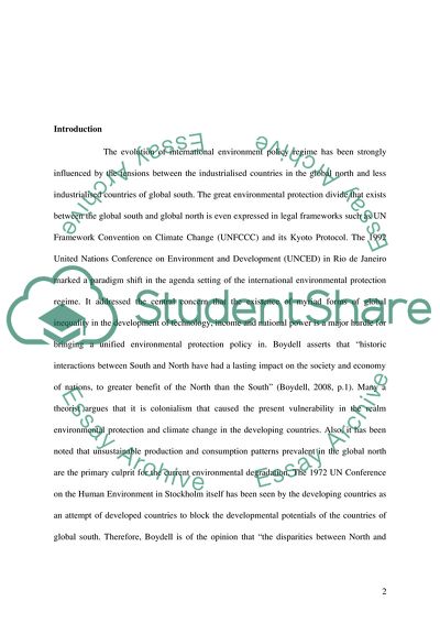 International Environment Policy Regime