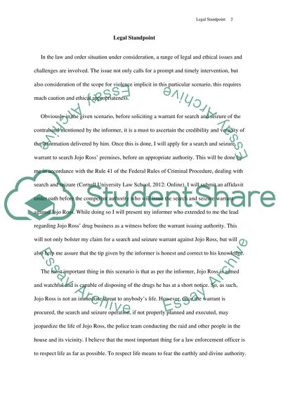 A Range of Legal and Ethical Issues