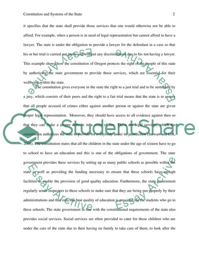 Constitution and Systems of the State