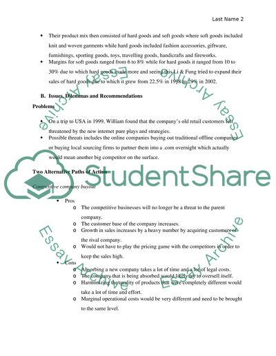 Study Analysis: Li & Fung