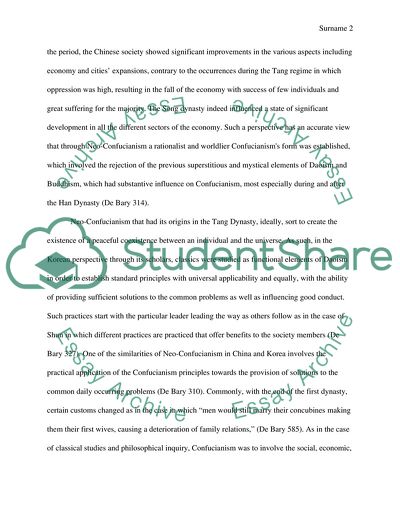 Comparison Neo-Confucianism in China and Korea