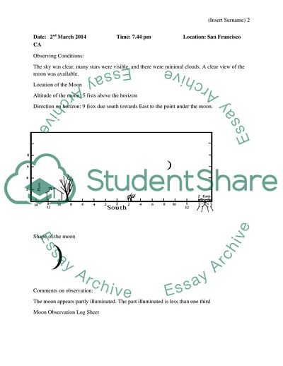 Moon Observations Project