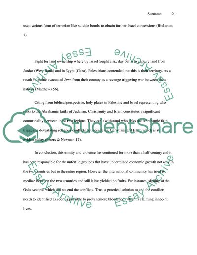 The Seeds of the Arab-Israeli Conflict