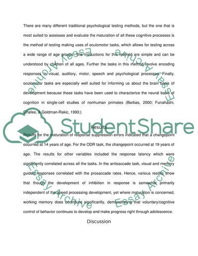 I need me summary of psychological artilce