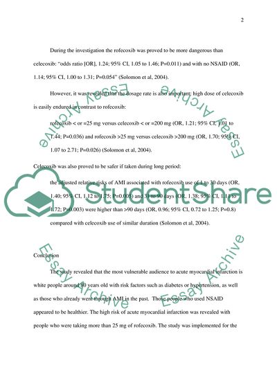 Critiques on Cyclooxygenase Inhibitors and Cardiovascular Disease in Older Patients