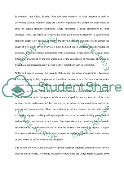 Why Is Censorship Ineffective