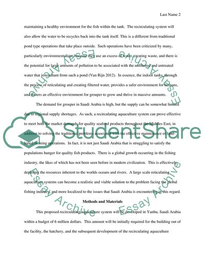 Recirculating Aquaculture Systems for E Coioides in Arid Areas