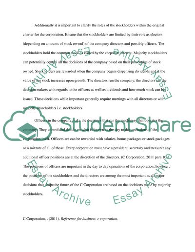 Legal Structure of Business