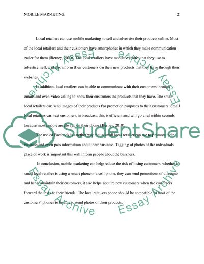 How can small local retailers participate in mobile marketing