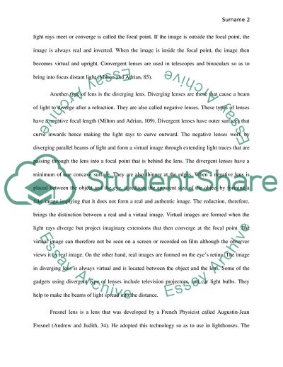 Characteristics and Uses of Lenses