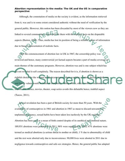 Abortion representation in the media: The UK and the US in comparative perspective