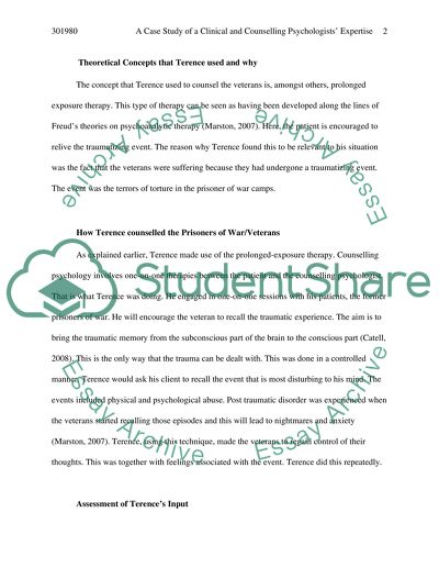 A Clinical and Counselling Psychologists Expertise