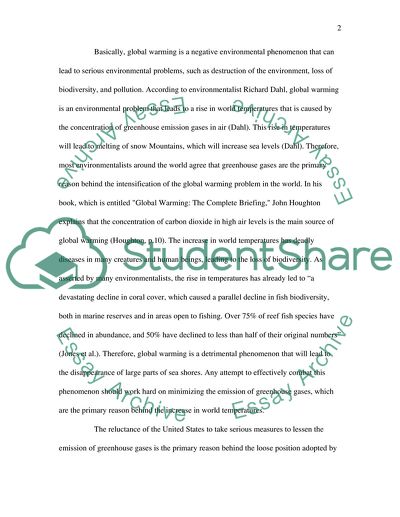 Global Warming and Kyoto Protocol