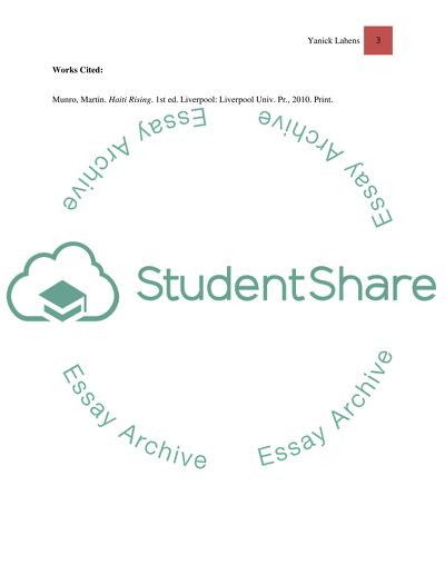 Haiti or the Health of Misery