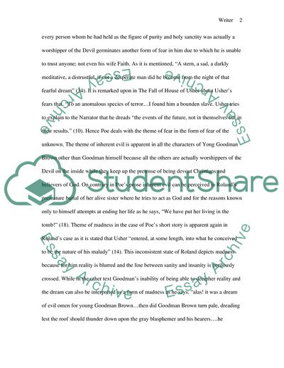 Hawthorne and Poe compare and contrast