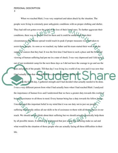 Personal description of a change in YOUR life - The Big Change and How I Faced it