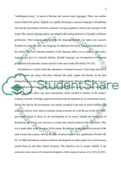 Constructing National Identity: Kazakhstan