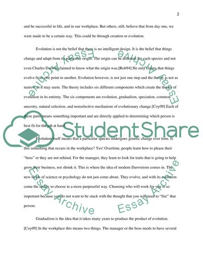 Evolution in the Workplace