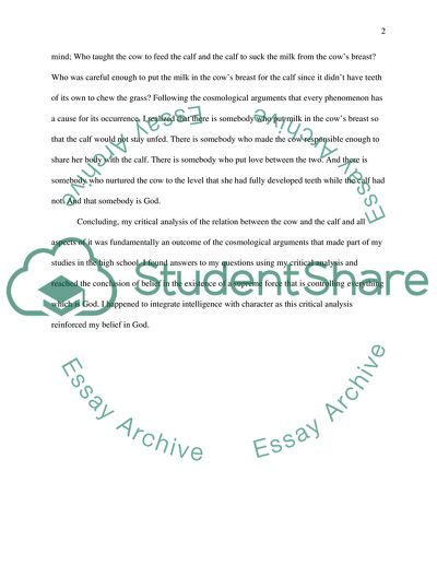 The Debate of the Existence of God