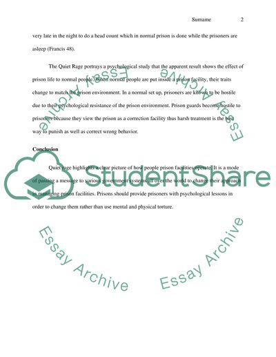 The Quiet Rage Critique