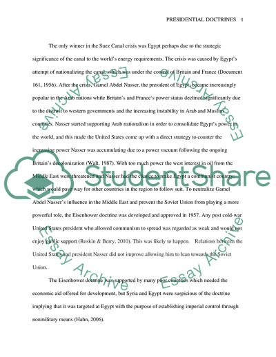 The Cold War and U.S. Diplomacy