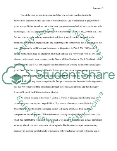 Historical Background of Contemporary Labor Law Individual Assignment