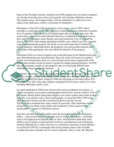 Effective Treatment for Alzheimers Disease