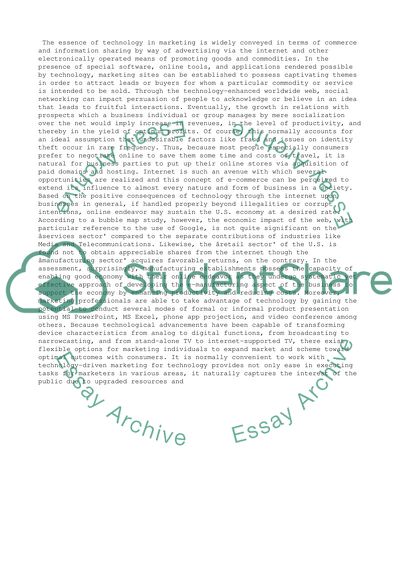 Marketing and technology