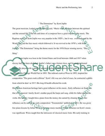 The Entertainer by Scott Joplin